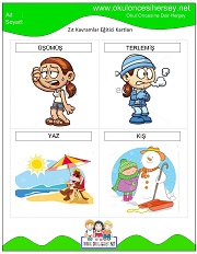 Zıt Kavram Eğitici Kartları